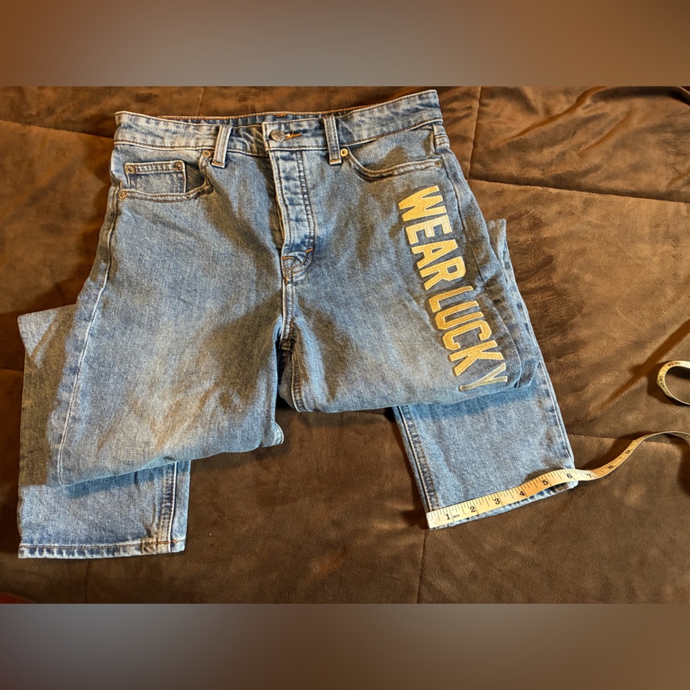 Lucky Brand, Bridgette Hi-rise Straight Jeans with embroidered Side Graphic, 28 - Picture 2 of 14
